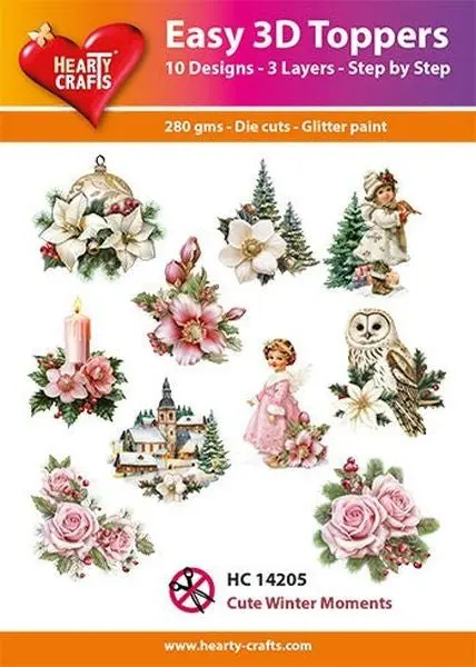 Cute Winter - Easy 3D Toppers 1