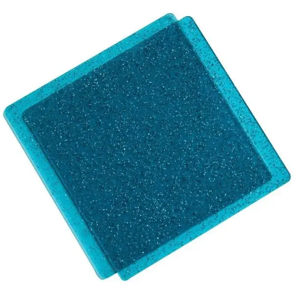 Cutting Pads - 6X6 - Teal With Glitter 1