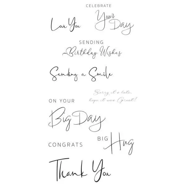 Daily Sentiments #2 - Clear Stamps 1