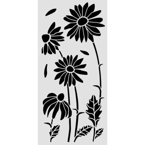 Daisy Art - Stencil - Daisies 1
