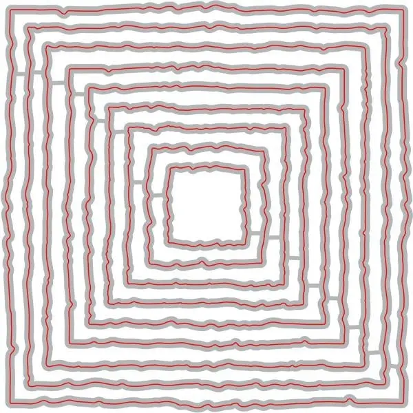 Deckle Edge Squares - Nesting Dies 1