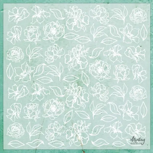 Decorative Vellum - Flowers 1 1