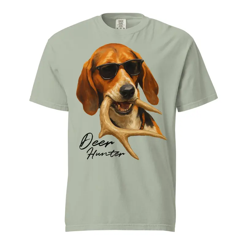 Deer Dog Front-Design Hunting T-Shirt