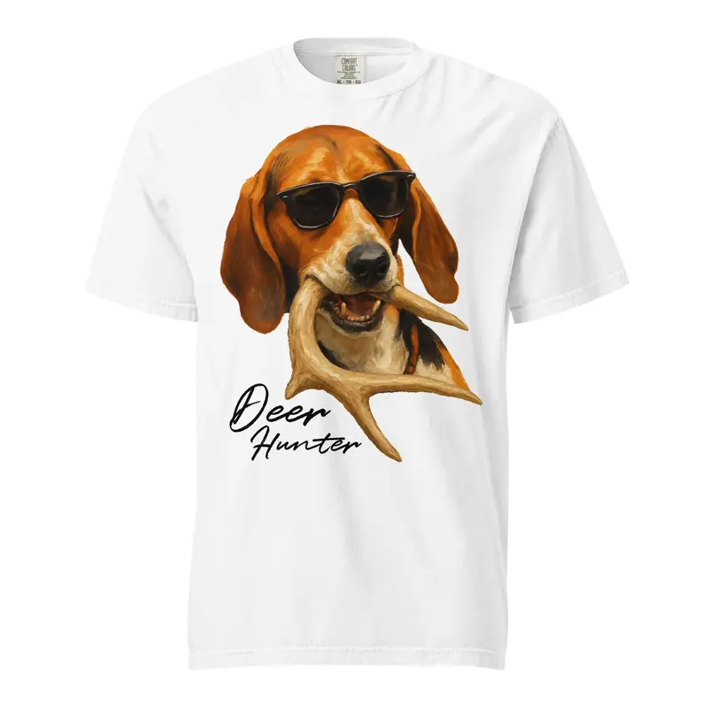 Deer Dog Front-Design Hunting T-Shirt