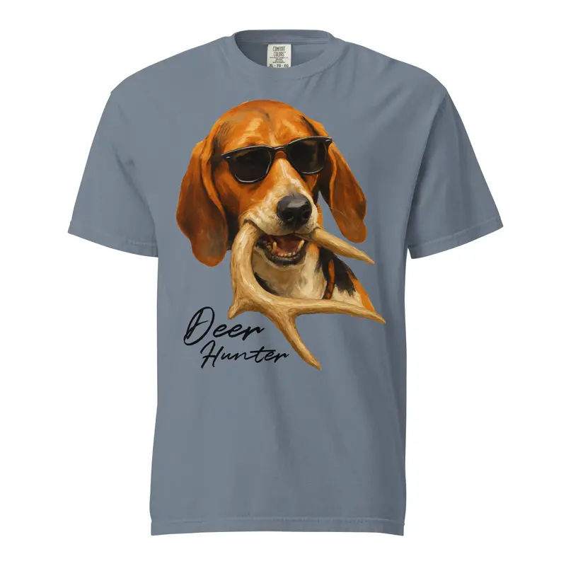 Deer Dog Front-Design Hunting T-Shirt