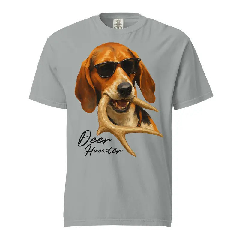 Deer Dog Front-Design Hunting T-Shirt