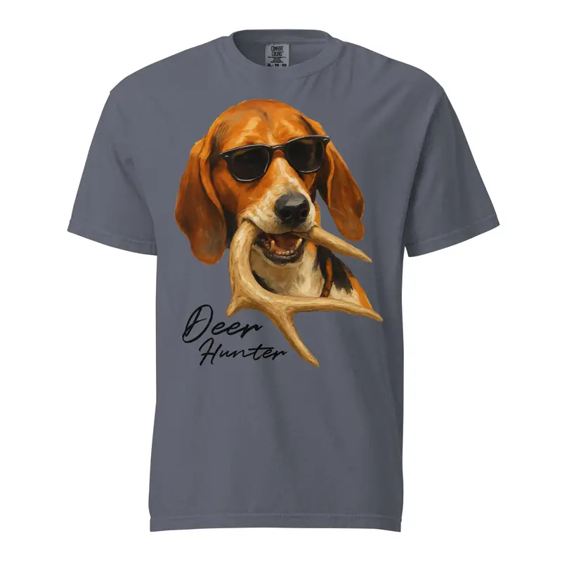 Deer Dog Front-Design Hunting T-Shirt
