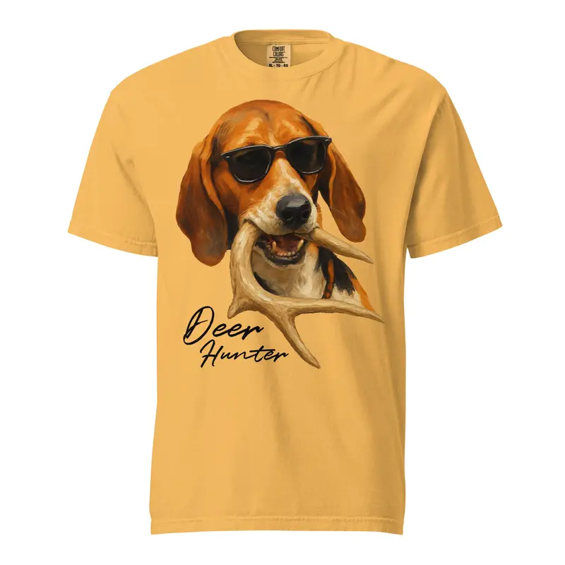 Deer Dog Front-Design Hunting T-Shirt