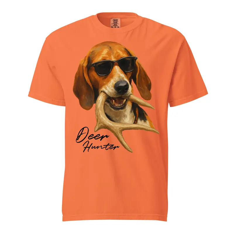 Deer Dog Front-Design Hunting T-Shirt