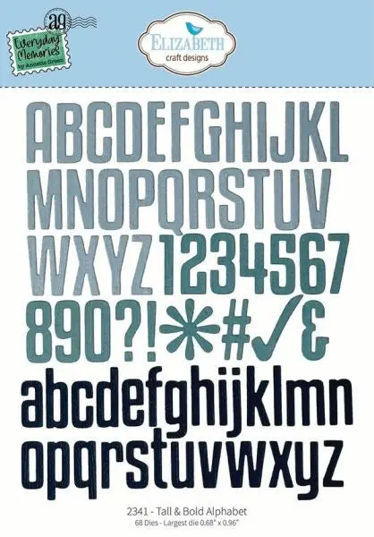 Delightful Discovery - Dies - Tall & Bold Alphabet 1