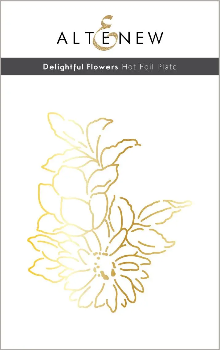 Delightful Flowers - Hot Foil Plate 1