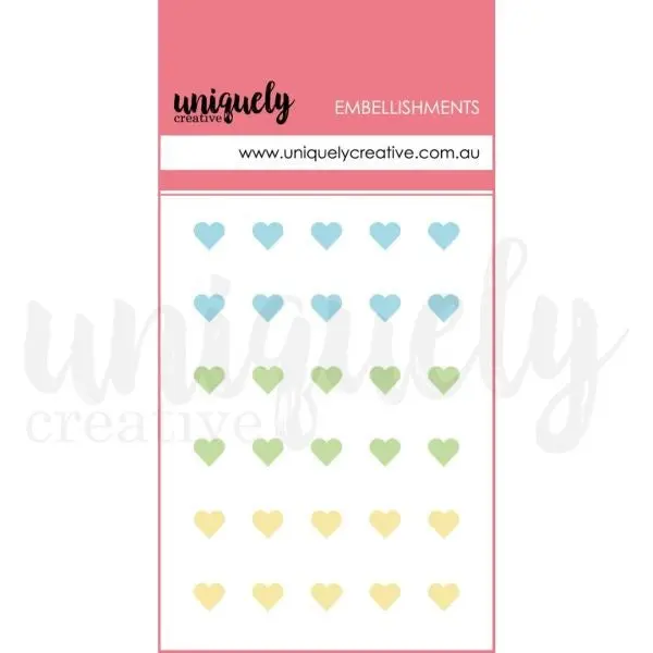 Dew Drop Heart Stickers - Luminous 1