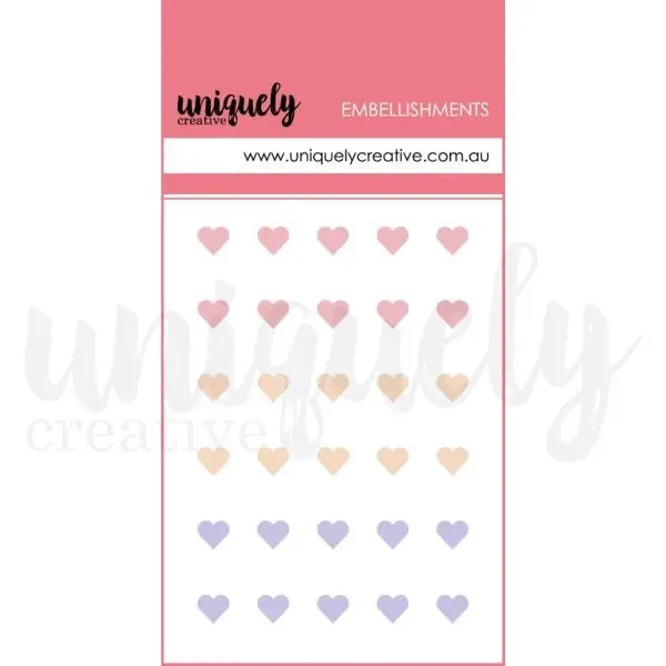 Dew Drop Heart Stickers - Romantic 1