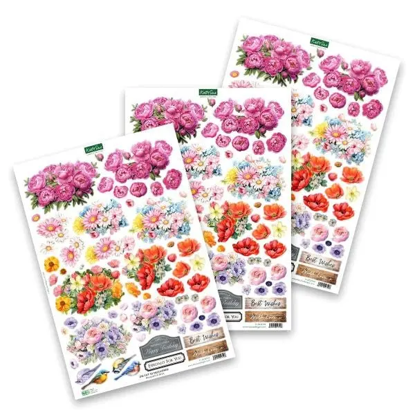 Die Cut Decoupage - Bouquet & Birds 1
