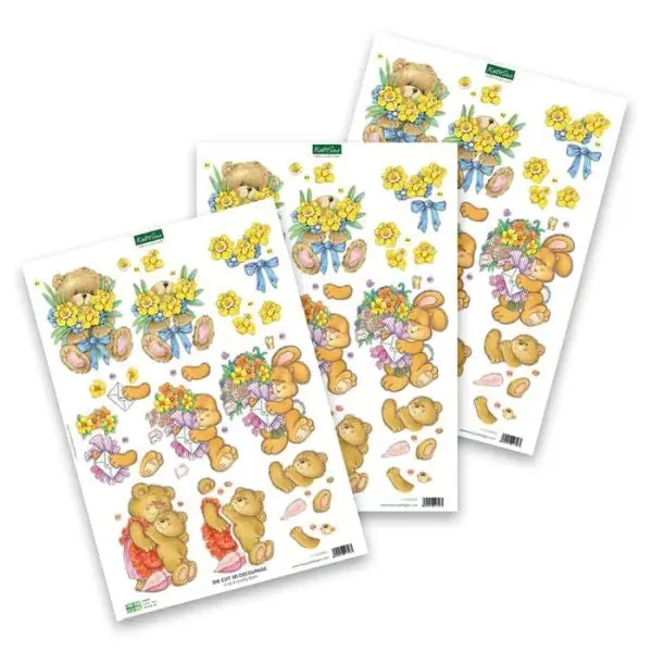 Die Cut Decoupage - Cute & Cuddly Bears 1
