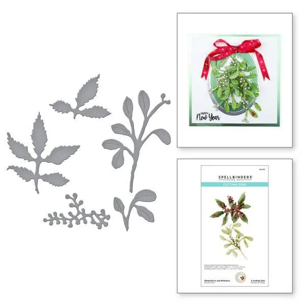 Dies - Susan's Garden - Winterbery And Mistletoe 1