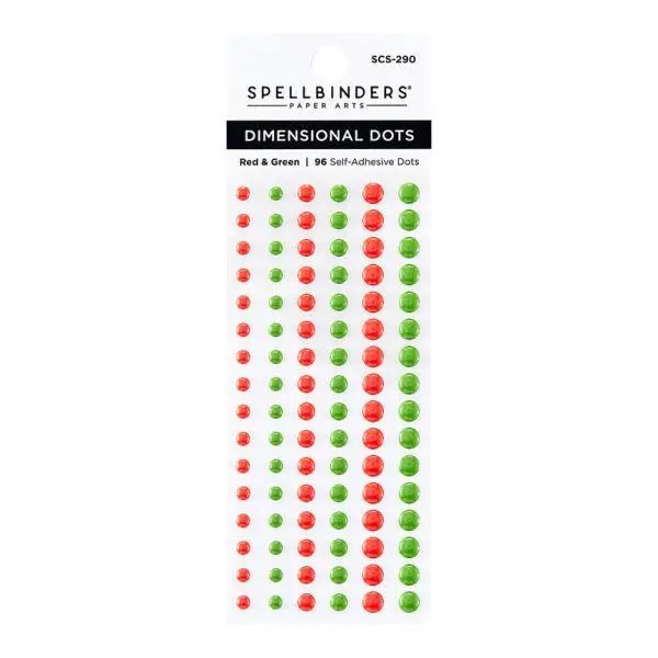 Dimensional Red & Green Enamel Dots 1
