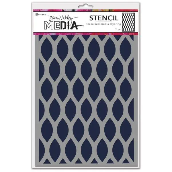 Dina Wakely Media Stencil - Pointed 1