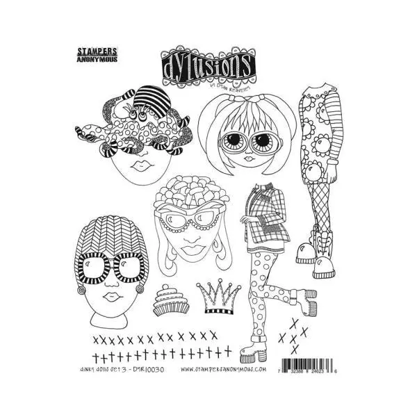 Dinky Dolls Set #3 - Cling Stamps 1