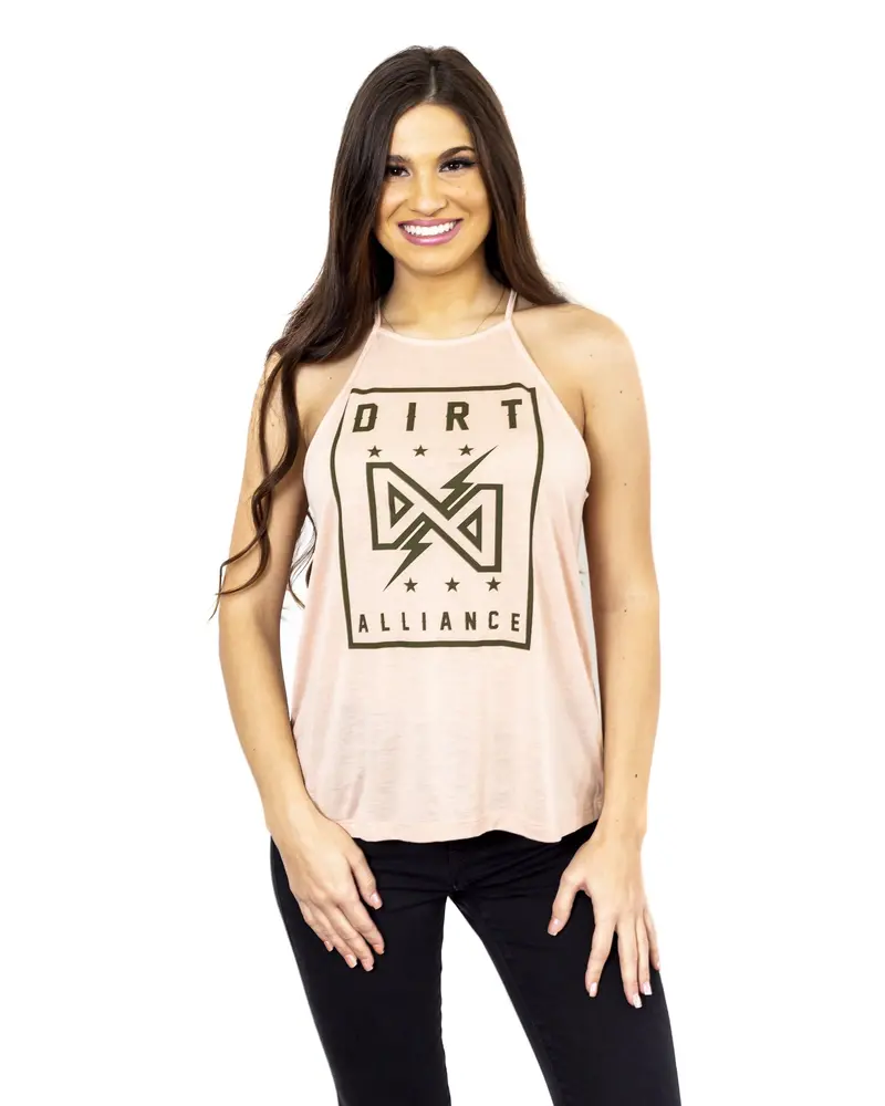 Dirt Alliance - Label Me Spaghetti Tank - Peach 1