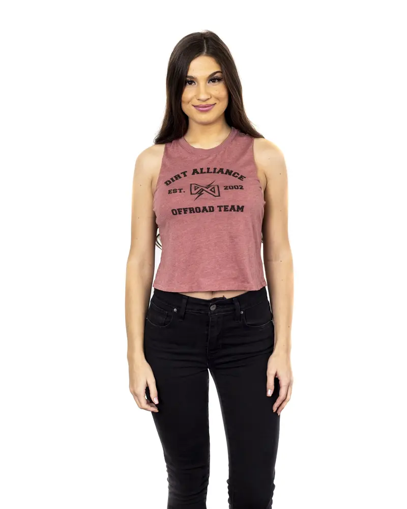 Dirt Alliance - Racer Crop Top - Mauve 1