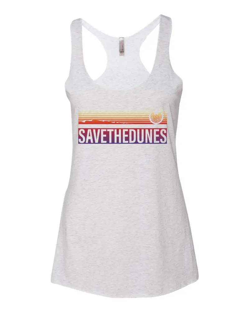 Dirt Alliance - Save The Dunes Women's Tank - White 1