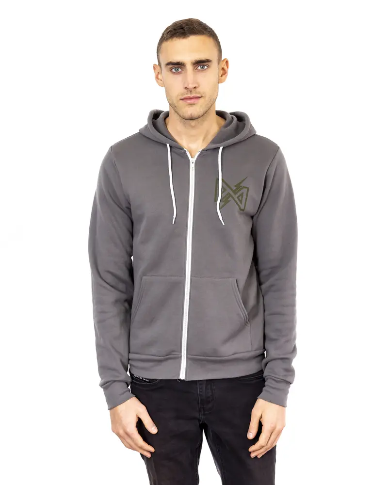 Dirt Alliance - Spool Zip-Up Hoodie - Asphalt Grey 1