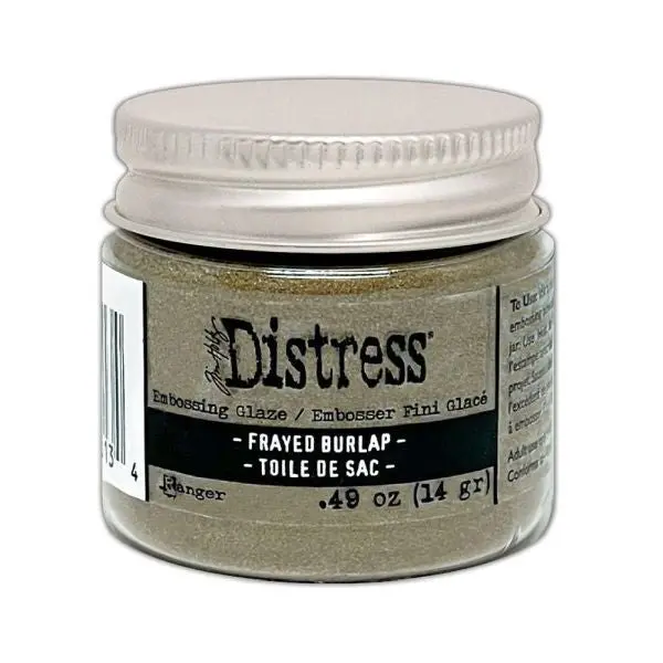 Distress Embossing Glaze - Frayed Burlap 1