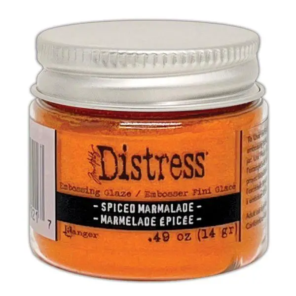 Distress Embossing Glaze - Spiced Marmalade 1