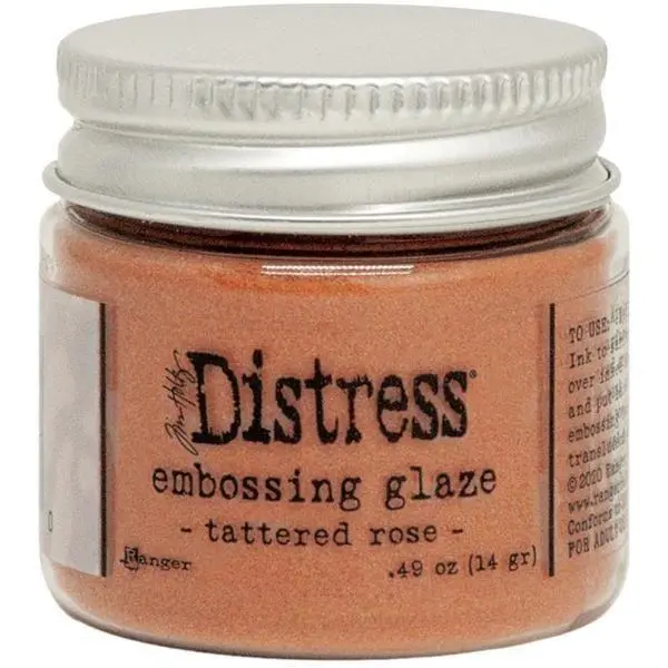 Distress Embossing Glaze - Tattered Rose 1