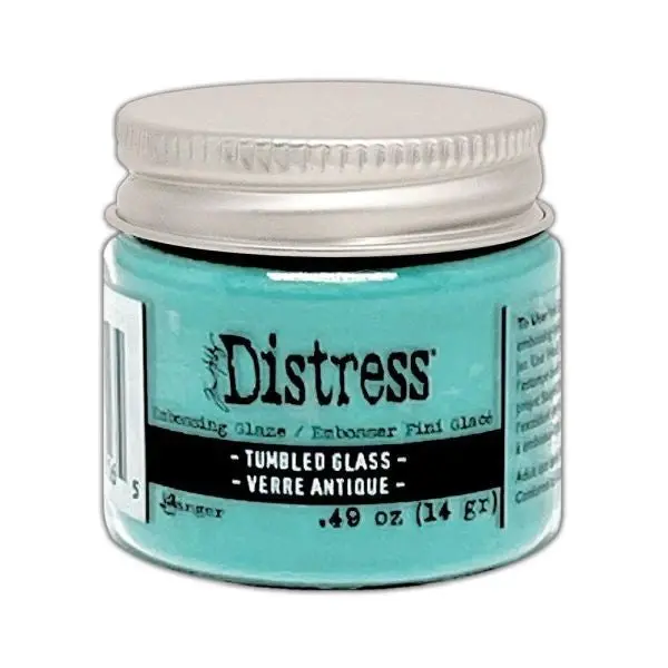 Distress Embossing Glaze - Tumbled Glass 1