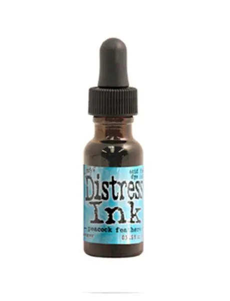 Distress Ink Re-Inker - Peacock Feathers 1