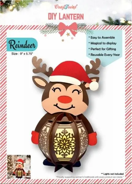 Diy Paper Lanterns - Reindeer 1