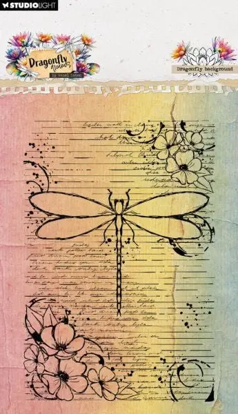 Dragonfly Dreams - Clear Stamps - Dragonfly Background 1