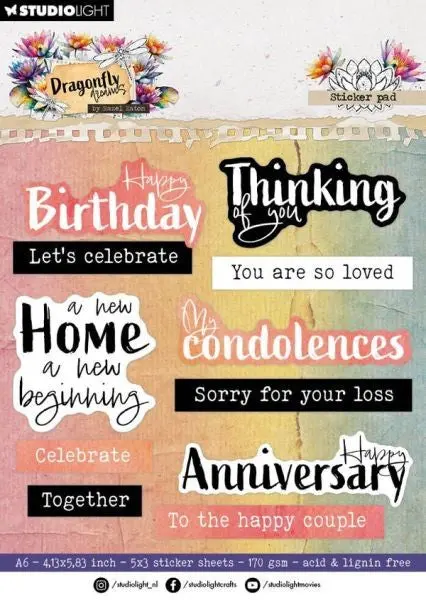 Dragonfly Dreams - Stickers - Sentiments 1