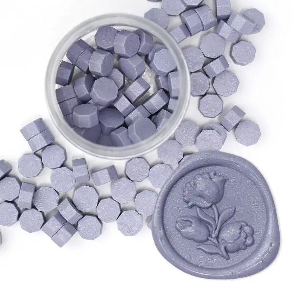 Dreamy Periwinkle Wax Beads 1