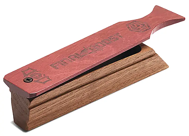 Drury Outdoors Signature Box Call Attracts Turkeys, Natural Walnut/Purple Heart 1