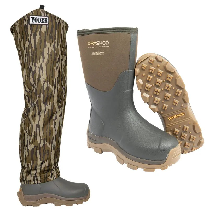 Dryshod Haymaker Boots With Yoder Bottomland Chaps 1