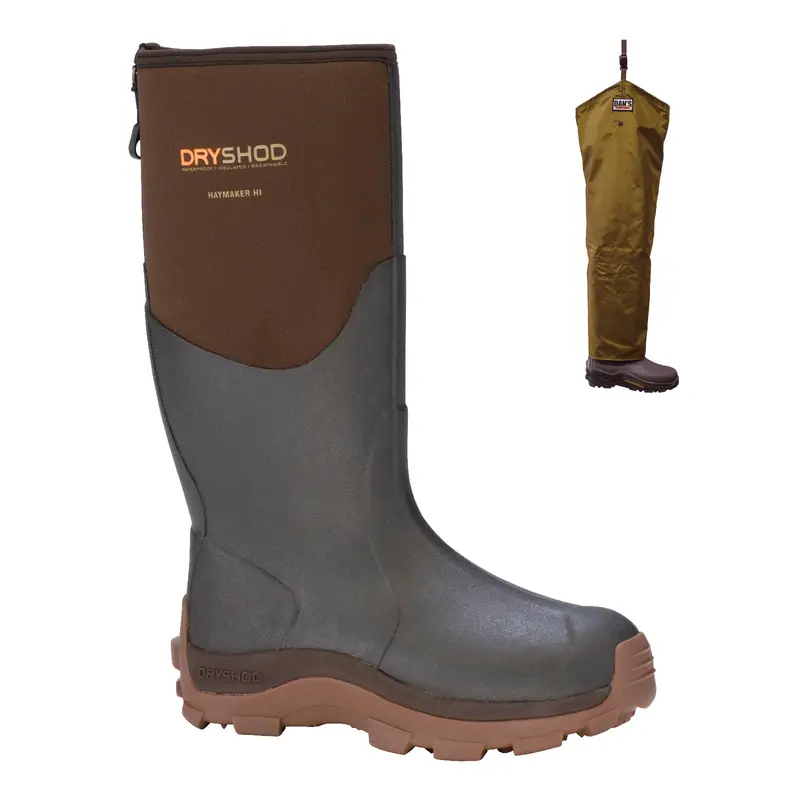 Dryshod Haymaker Hi Boot With Dan's Chaps 1