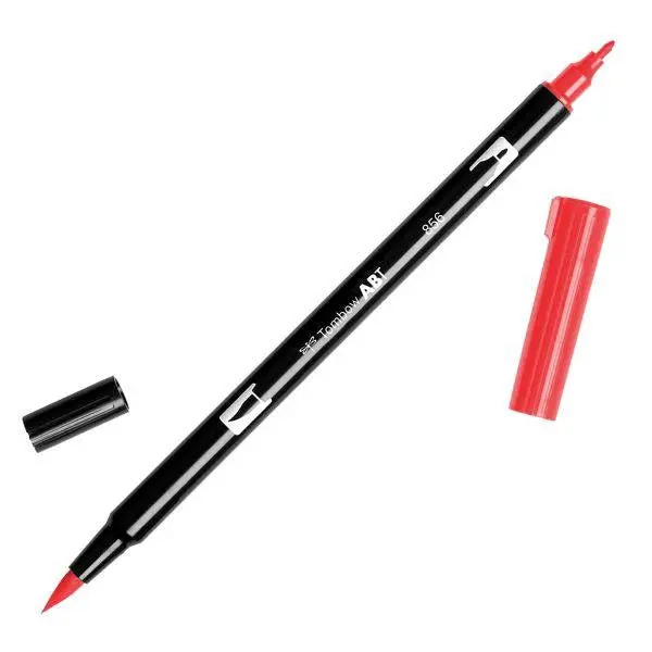 Dual Brush Marker - Chinese Red - 856 1