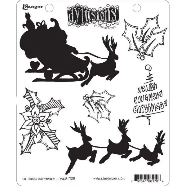 Dylusions Cling Stamps - Mr Boo's Adventure 1