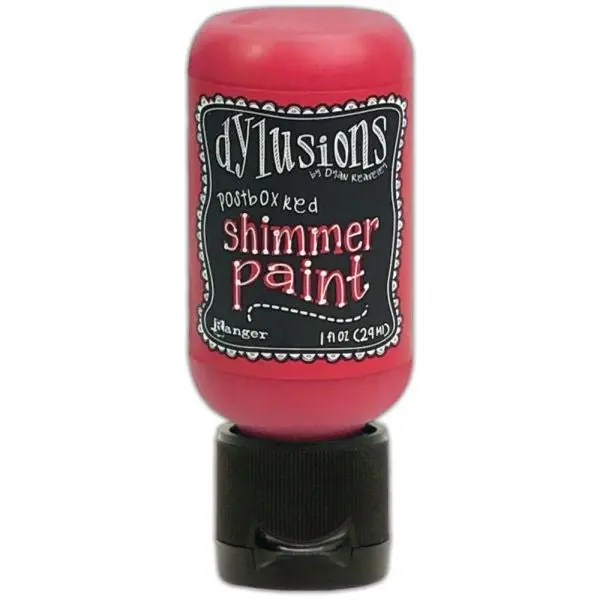 Dylusions Shimmer Paint - Postbox Red 1