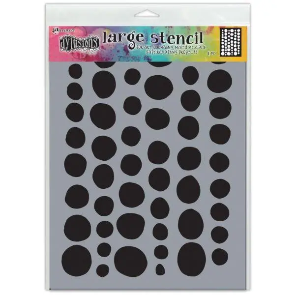 Dylusions Stencil - Large - Coins 1