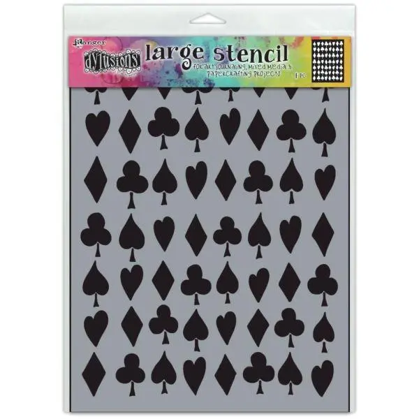 Dylusions Stencil - Suits You Sir - Large 1