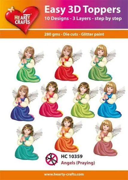 Easy 3D Toppers - Angels Praying 1