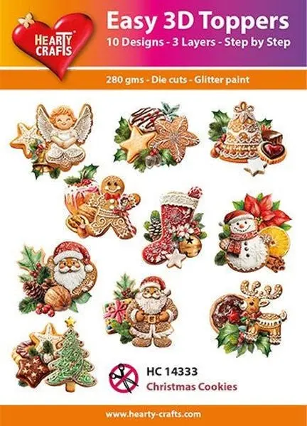 Easy 3D Toppers - Christmas Cookies 1