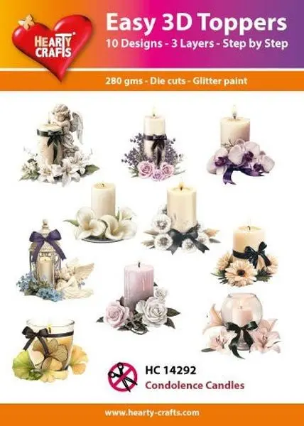 Easy 3D Toppers - Condolence Candles 1
