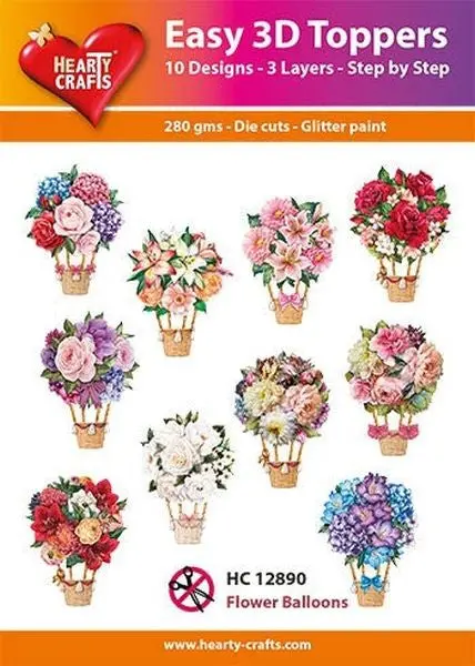 Easy 3D Toppers - Flower Balloons 1