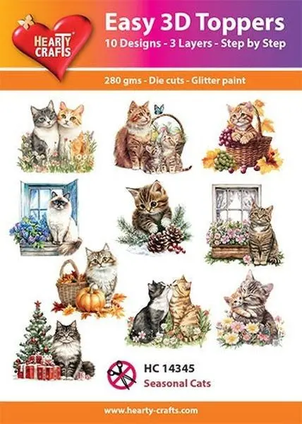 Easy 3D Toppers - Seasonal Cat 1