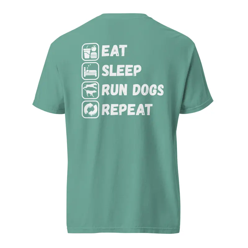 Eat Sleep Run Dogs Repeat – Casual Dog Lover T-Shirt